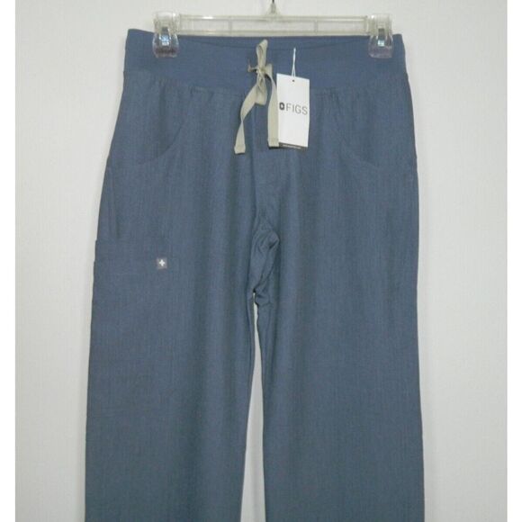 FIGS Scrubs Pants Cargo Size 2X-Small Blue Heather Denim - Picture 3 of 11